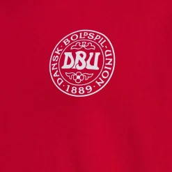 New Hummel Jr DBU Fan Block Tee - Børne Fodbold T-hirt Rød