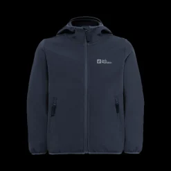 Clearance Jack Wolfskin Jr Fourwinds Jacket - Børne Softshell Jakke Blå