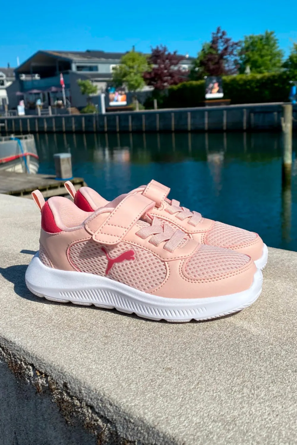 Fashion Puma Jr Fun Racer - Børne Fritidssko Rød