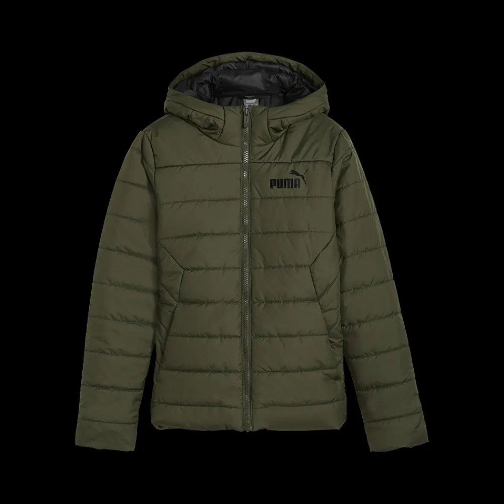 Outlet Puma Jr Hooded Jacket - Børne Vinterjakke Grøn
