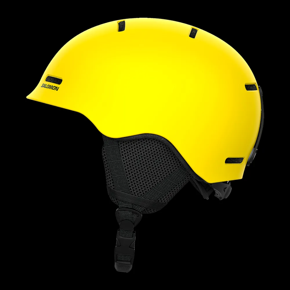 Clearance Salomon Jr Orka Helmet - Børne Skihjelm Gul