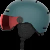 Discount Salomon Jr Orka Visor Helmet - Børne Skihjelm Grøn