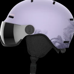 Clearance Salomon Jr Orka Visor Helmet - Børne Skihjelm Lilla