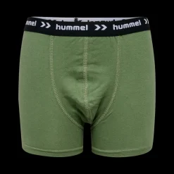 Clearance Hummel Jr 3-Pack Nalle Boxers - Børne Boksershorts Grøn