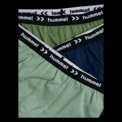 Clearance Hummel Jr 3-Pack Nalle Boxers - Børne Boksershorts Grøn