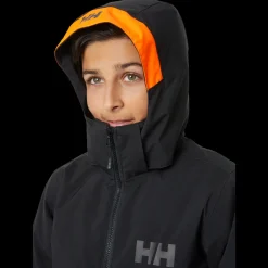 Hot Helly Hansen Jr Quest Ski Jacket - Børne Ski- og Vintertøj Sort