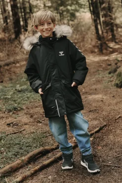 Online Hummel Jr Root Tex Jacket - Børne Vinterjakke Sort
