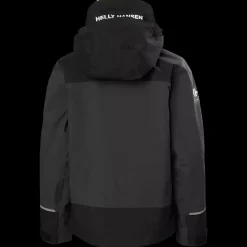 Best Helly Hansen Jr Salt Port 2.0 Jacket - Børne Sejlerjakke Grå