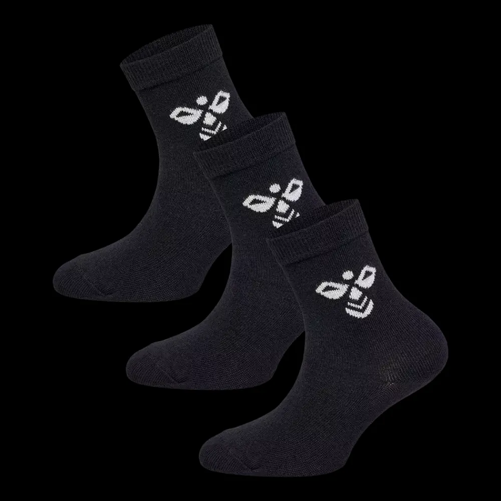 Hot Hummel Jr Sutton 3-Pak Sock - Børne Sokker Sort