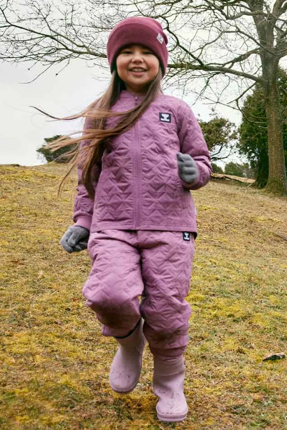 Discount Hummel Jr Thermo Set - Børne Termo Sæt Pink