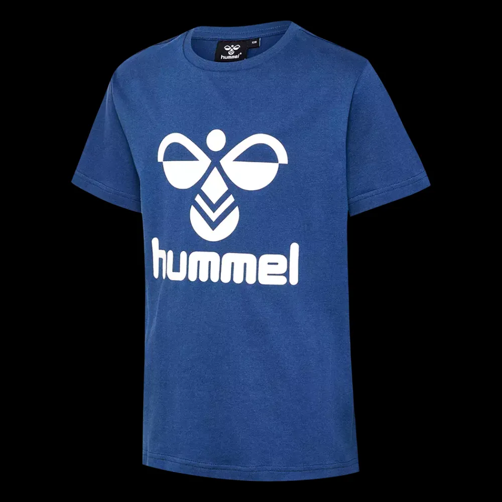 Clearance Hummel Jr Tres Tee - Børne T-shirt Blå