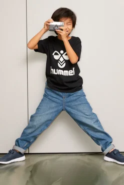 Best Hummel Jr Tres Tee - Børne T-shirt Sort