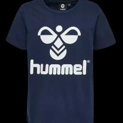Best Hummel Jr Tres Tee - Børne T-shirt Blå