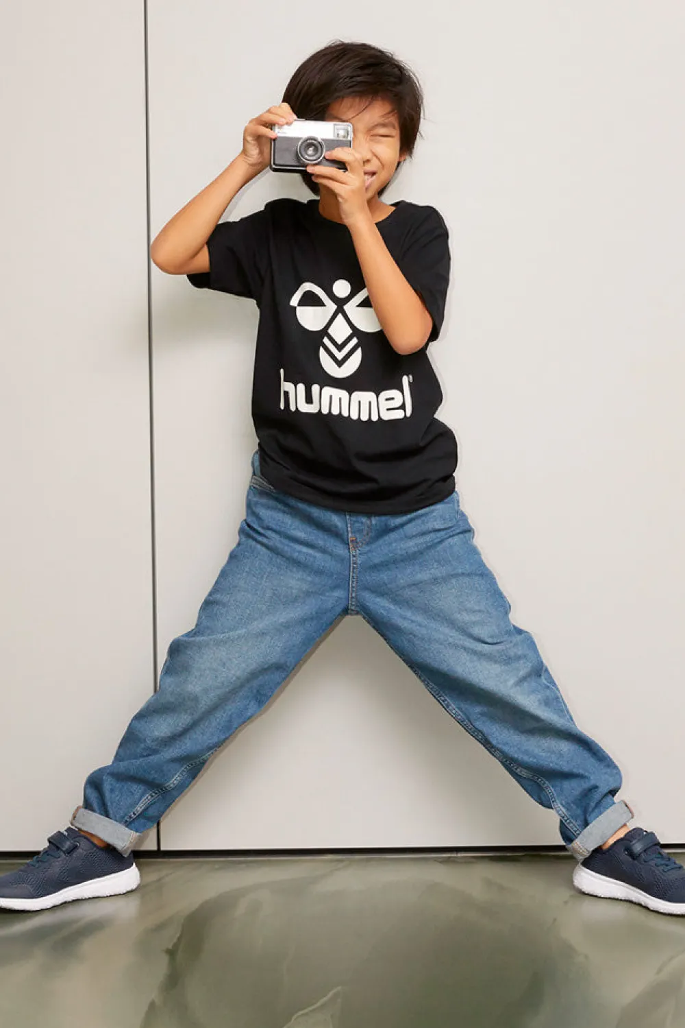 Best Hummel Jr Tres Tee - Børne T-shirt Sort