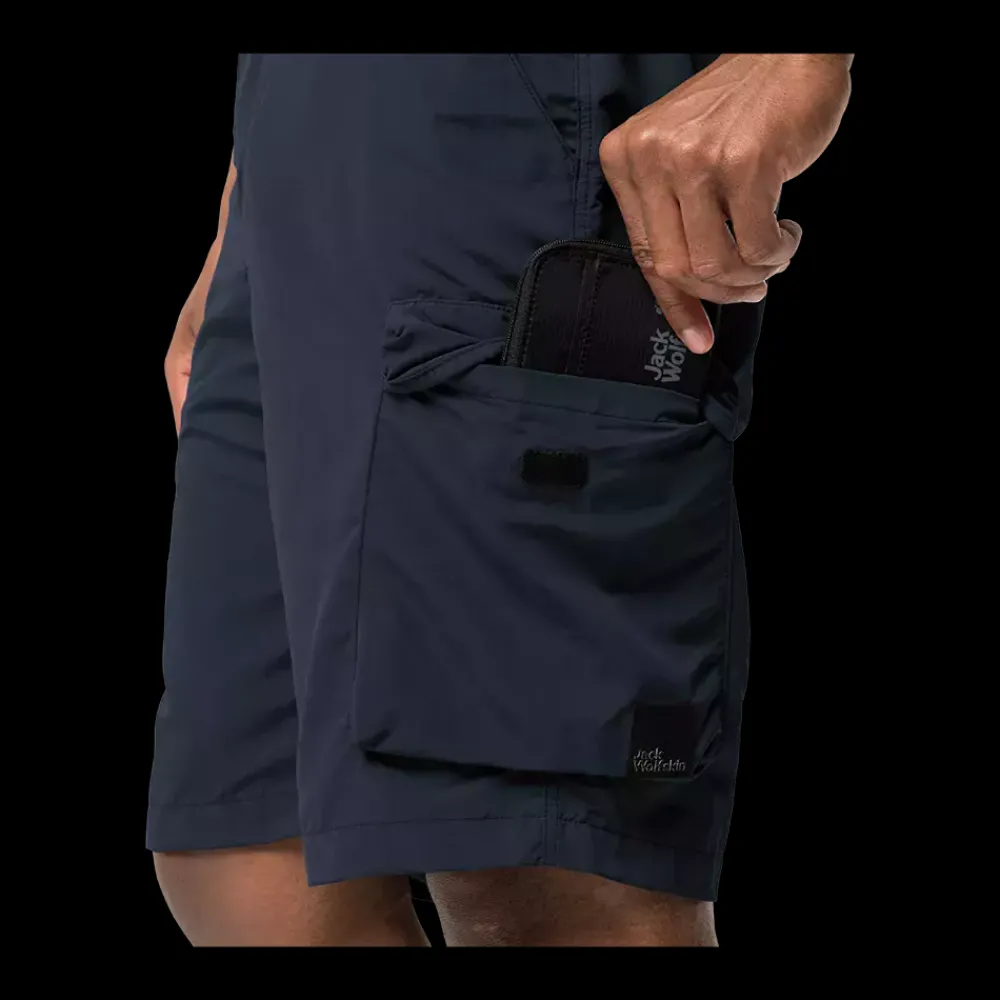 New Jack Wolfskin Kalahari Cargo Shorts - Herre Shorts Blå