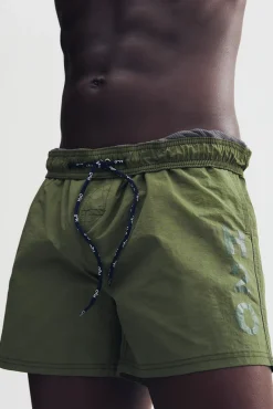 Hot H2O Leisure Logo Swim Shorts - Herre Badeshorts Grøn