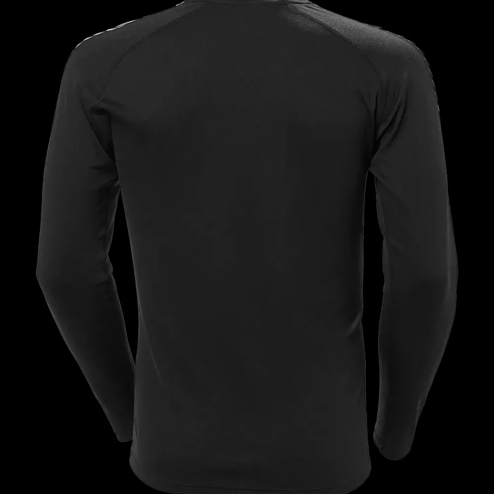Clearance Helly Hansen LIFA Active Stripe Crew - Herre Skiundertøj Sort