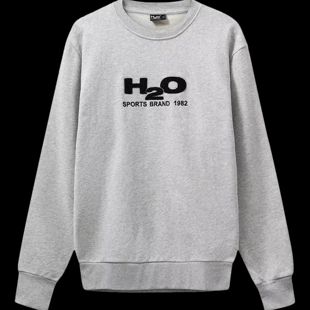 Sale H2O Logo Sweat Crew - Sweatshirt Grå