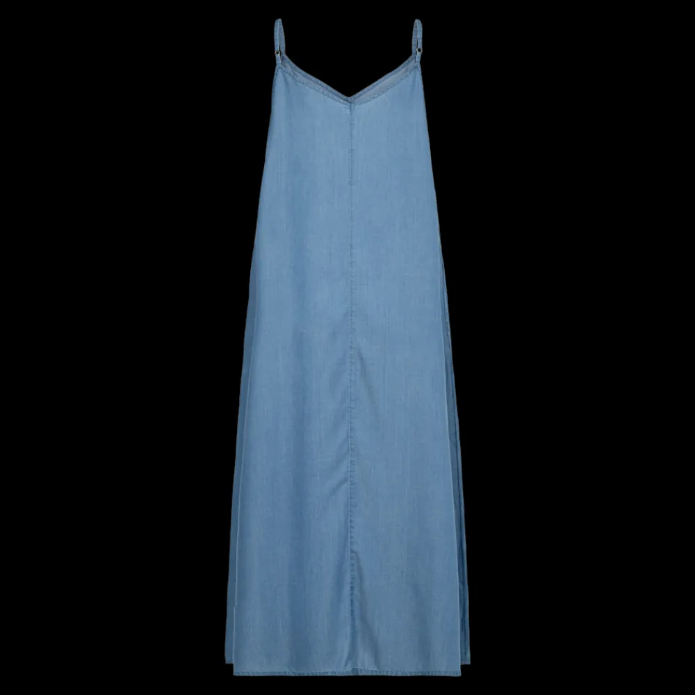 Outlet Fabrin Copenhagen Lyocell Dress 25, W. - Dame Kjole Blå