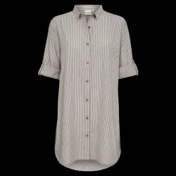 Best Fabrin Copenhagen New Big Shirt Collar 25, W. - Dame Skjorte Sand