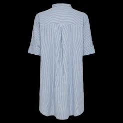 Hot Fabrin Copenhagen New Big Shirt Collar 25, W. - Dame Skjorte Blå