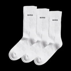 New Björn Borg 3-Pack Crew Sock - Strømper Hvid