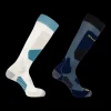 Outlet Salomon 2-Pack S/Acces Ski Sock - Skisokker Hvid
