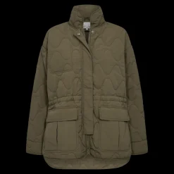 Online Just Penny Quilted Jacket, W. - Dame Fritidsjakke Grøn