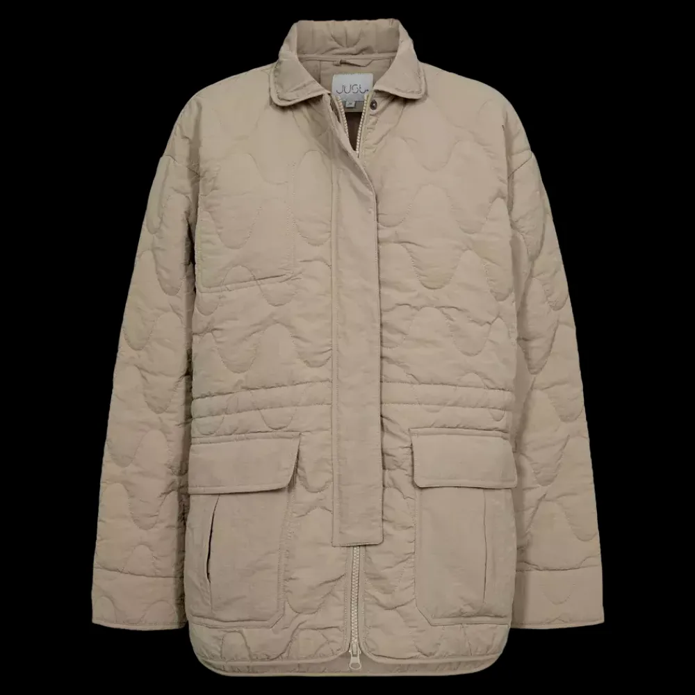 Clearance Just Penny Quilted Jacket, W. - Dame Fritidsjakke Sand