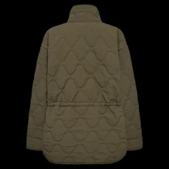 Online Just Penny Quilted Jacket, W. - Dame Fritidsjakke Grøn