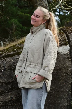 Clearance Just Penny Quilted Jacket, W. - Dame Fritidsjakke Sand