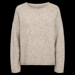 Clearance Fabrin Copenhagen Pullover Melange 25, W. - Dame Striktrøje Sand