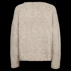 Clearance Fabrin Copenhagen Pullover Melange 25, W. - Dame Striktrøje Sand