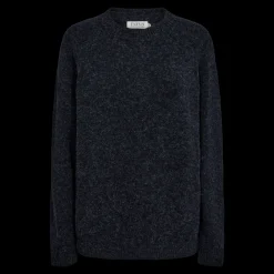 Fashion Fabrin Copenhagen Pullover Rib Neck 25, W. - Dame Striktrøje Blå