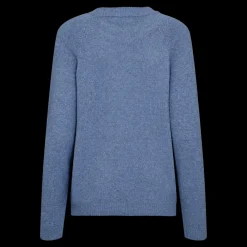 Fashion Fabrin Copenhagen Pullover Rib Neck 25, W. - Dame Striktrøje Blå