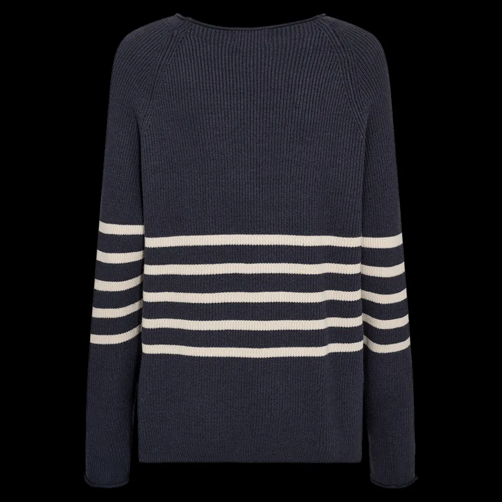 Discount Fabrin Copenhagen Pullover Rullekant 25, W. - Dame Striktrøje Blå