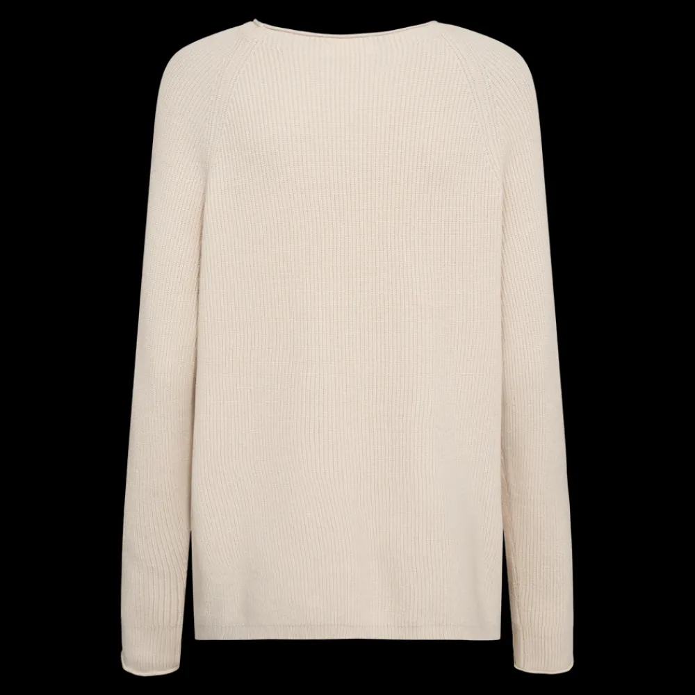 Hot Fabrin Copenhagen Pullover Rullekant 25, W. - Dame Striktrøje Sand