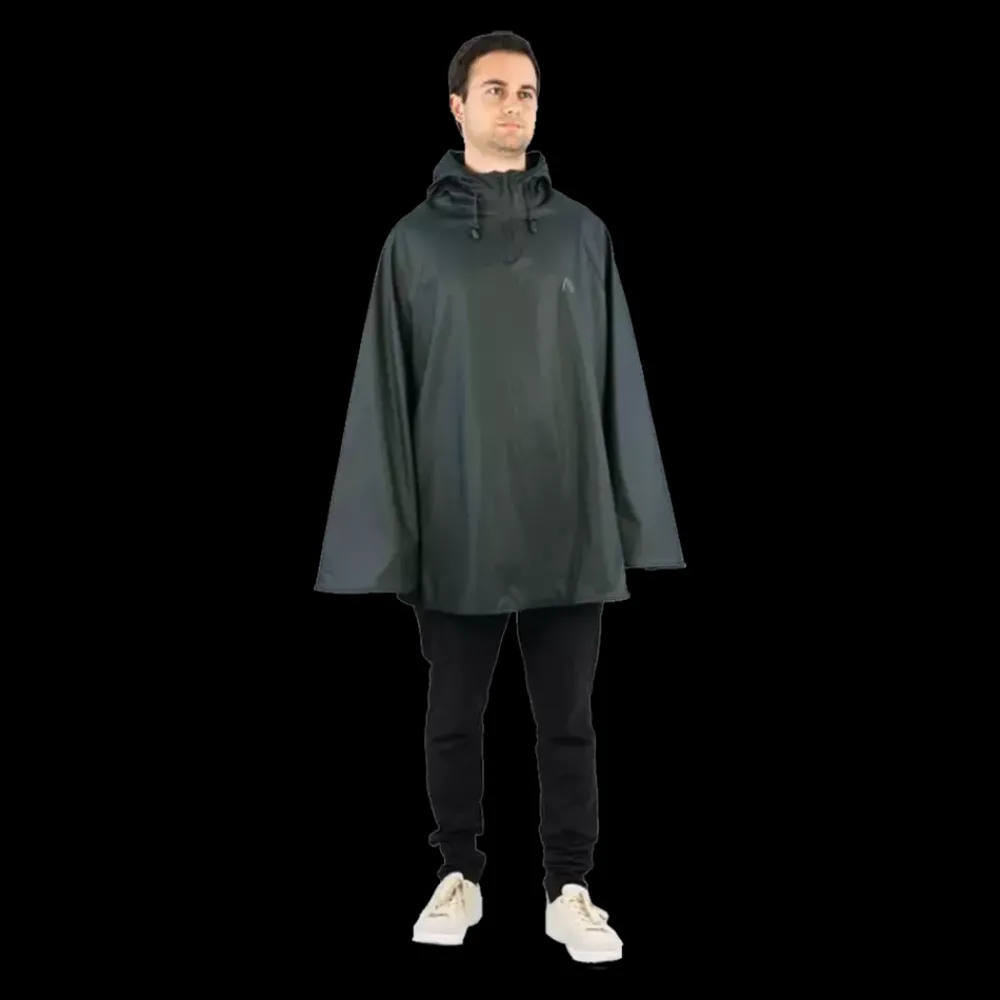 Clearance Ralka Rain Poncho - Voksen Regnponcho Grøn