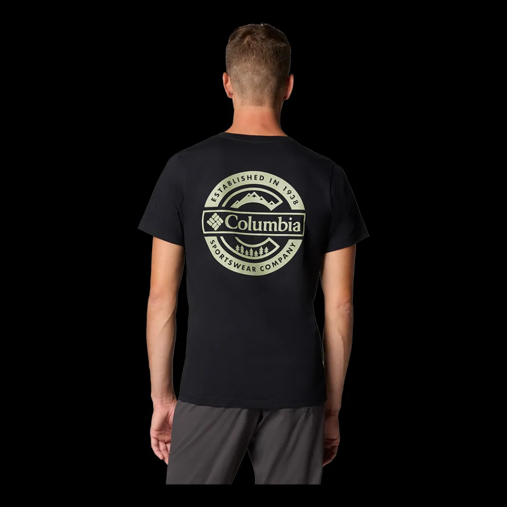 Outlet Columbia Rapid Ridge Graphic Tee - Herre T-shirt Sort