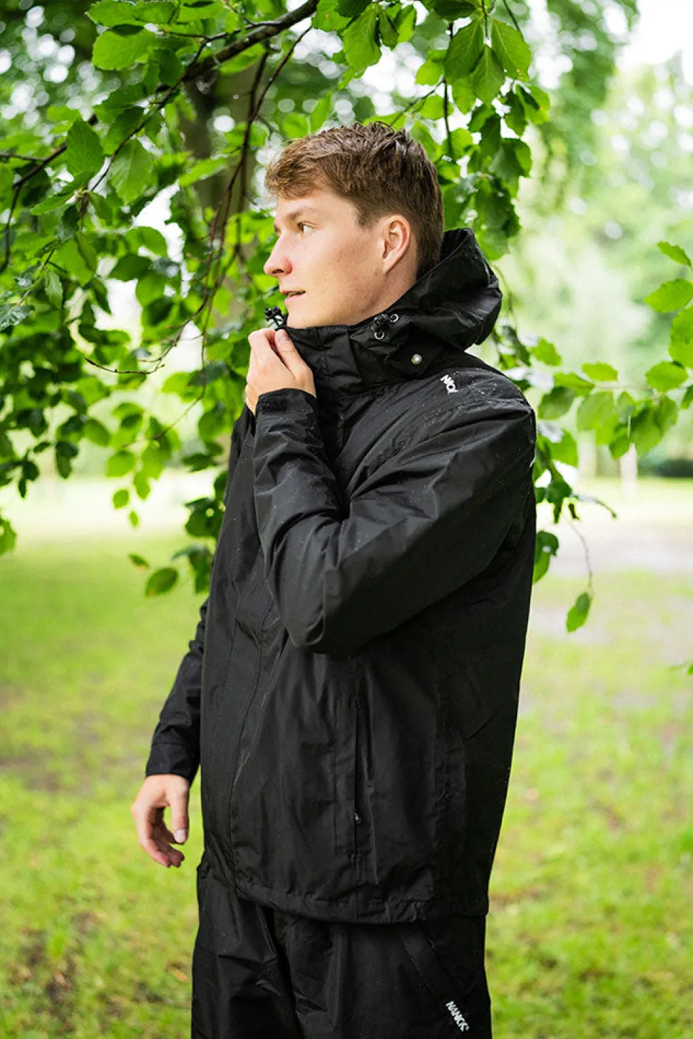 Discount Nanok Rebil, Sr - Herre Regnjakke Sort