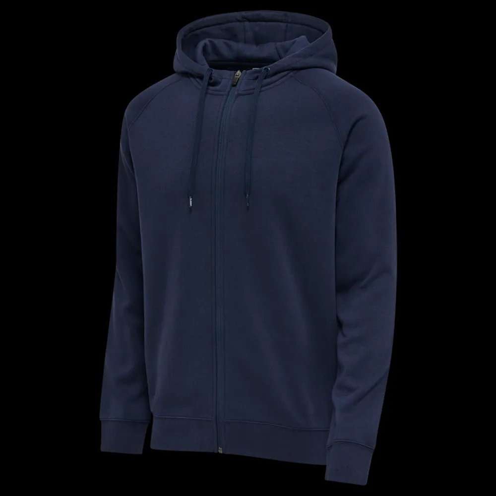Fashion Hummel Red Classic Zip Hood - Herre Sweatshirt Blå