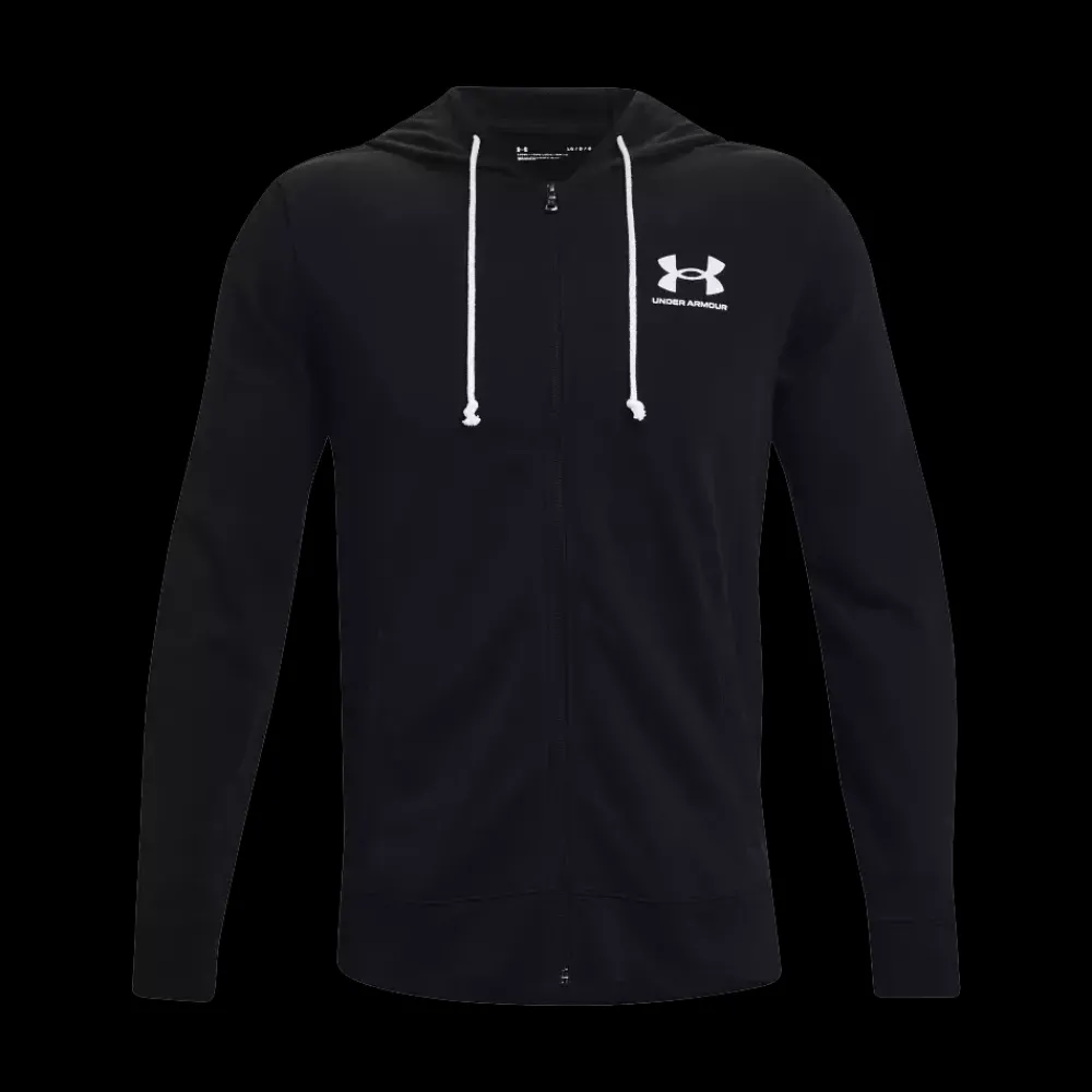 Discount Under Armour Rival Tr FZ Hood - Herre Sweatshirt Sort