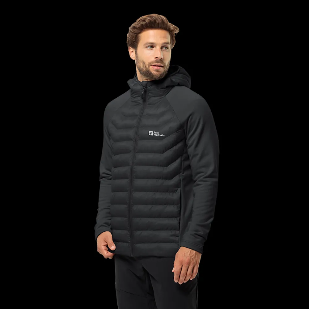 Sale Jack Wolfskin Routeburn Pro Hybrid - Herre Vinterjakke Sort