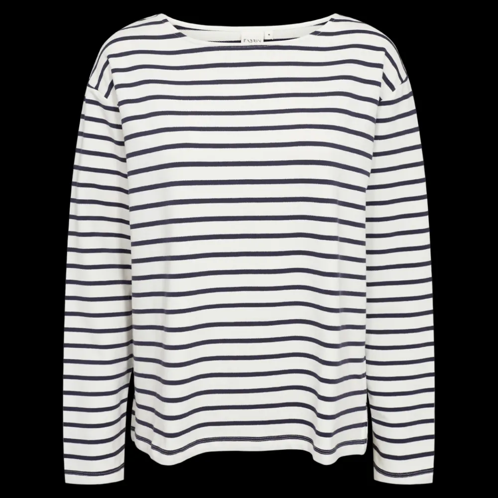 Hot Fabrin Copenhagen Sailor Blouse 25, W. - Langærmet Dame T-shirt Blå
