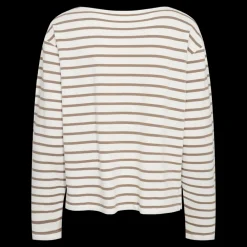 Clearance Fabrin Copenhagen Sailor Blouse 25, W. - Langærmet Dame T-shirt Sand
