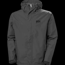 Discount Helly Hansen Seven J Jacket - Herre Regnjakke Grå