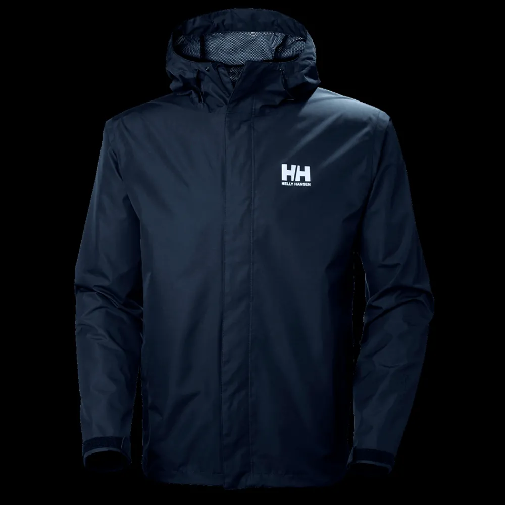 Discount Helly Hansen Seven J Jacket - Herre Regnjakke Blå