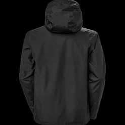 New Helly Hansen Seven J Jacket - Herre Regnjakke Sort