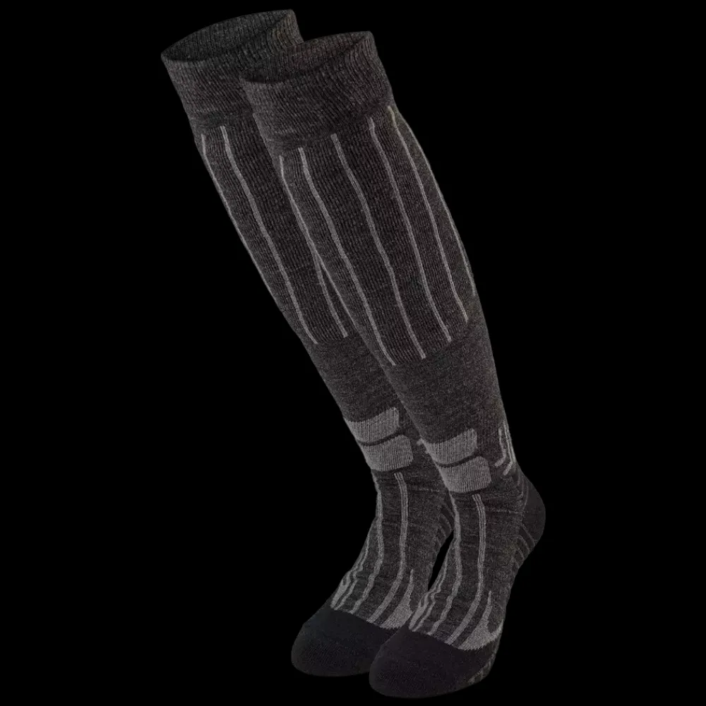 New Nanok Ski Socks Wool - Skisokker Sort