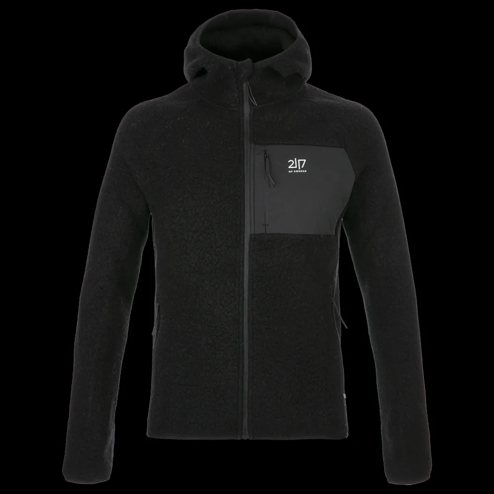Fashion 2117 of Sweden Skord Wool Hoodie - Herre Fritidsjakke Sort